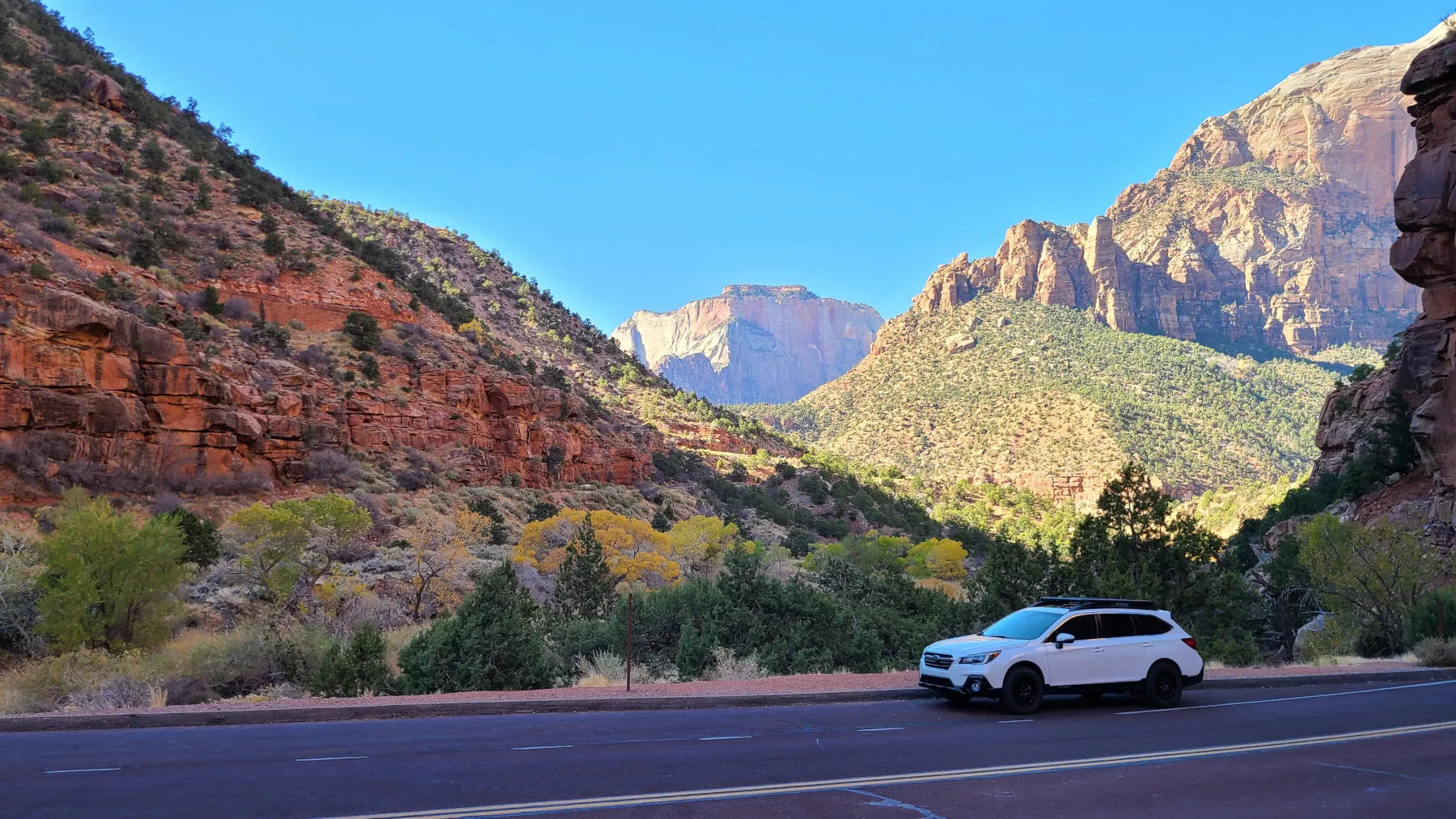Our Subaru Outback helped us explore during a visit to Zion National Park